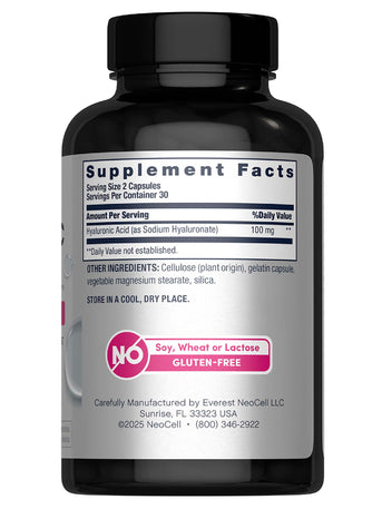 Hyaluronic Acid 100 mg, 60 Vegan Capsules - Image 8