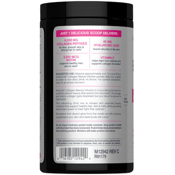 Collagen Beauty Infusion with Hyaluronic Acid + Biotin Cranberry Cocktail Flavor, 9.1 oz (258 g) Powder - Image 7