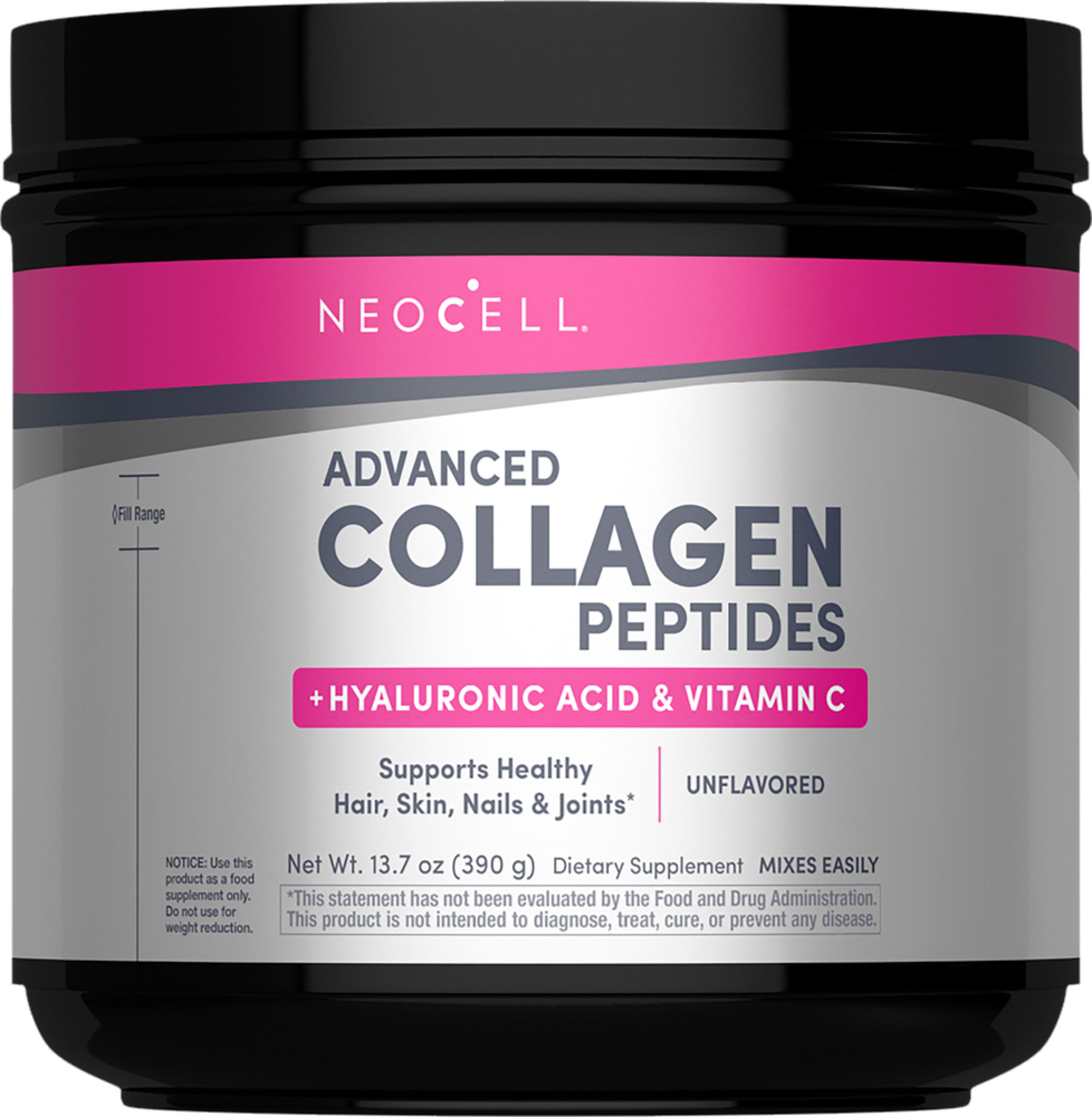 Advanced Collagen Peptides + Hyaluronic Acid + C, 13.7 oz