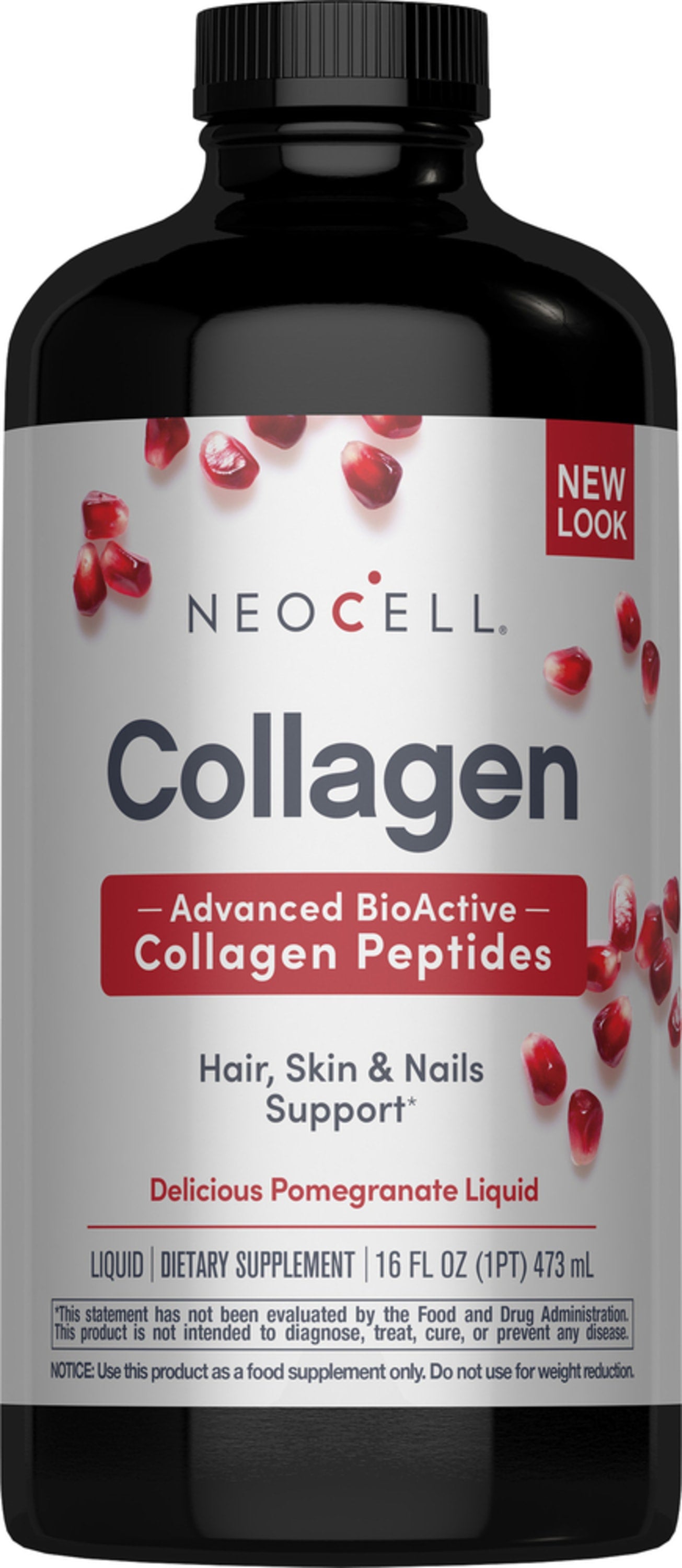 Collagen Liquid, 16 FL OZ Delicious Pomegranate Flavor | NeoCell Neocell Collagen Liquid, 16 FL OZ Delicious Pomegranate Flavor | NeoCell Neocell