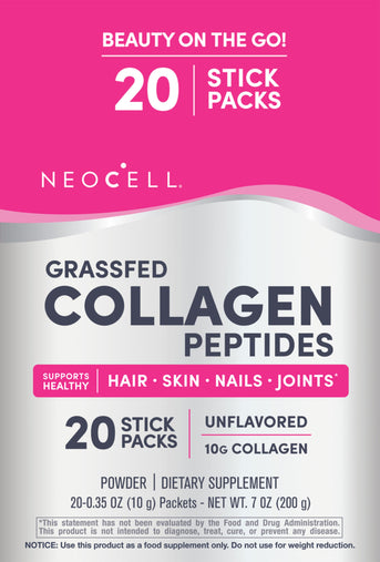 Collagen Peptide 10-Gramm-Stick-Packs, 20 Stick-Packs - Image 1