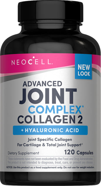 Joint Complex Collagen Type 2 + Hyaluronic Acid, 120 Capsules - Image 1