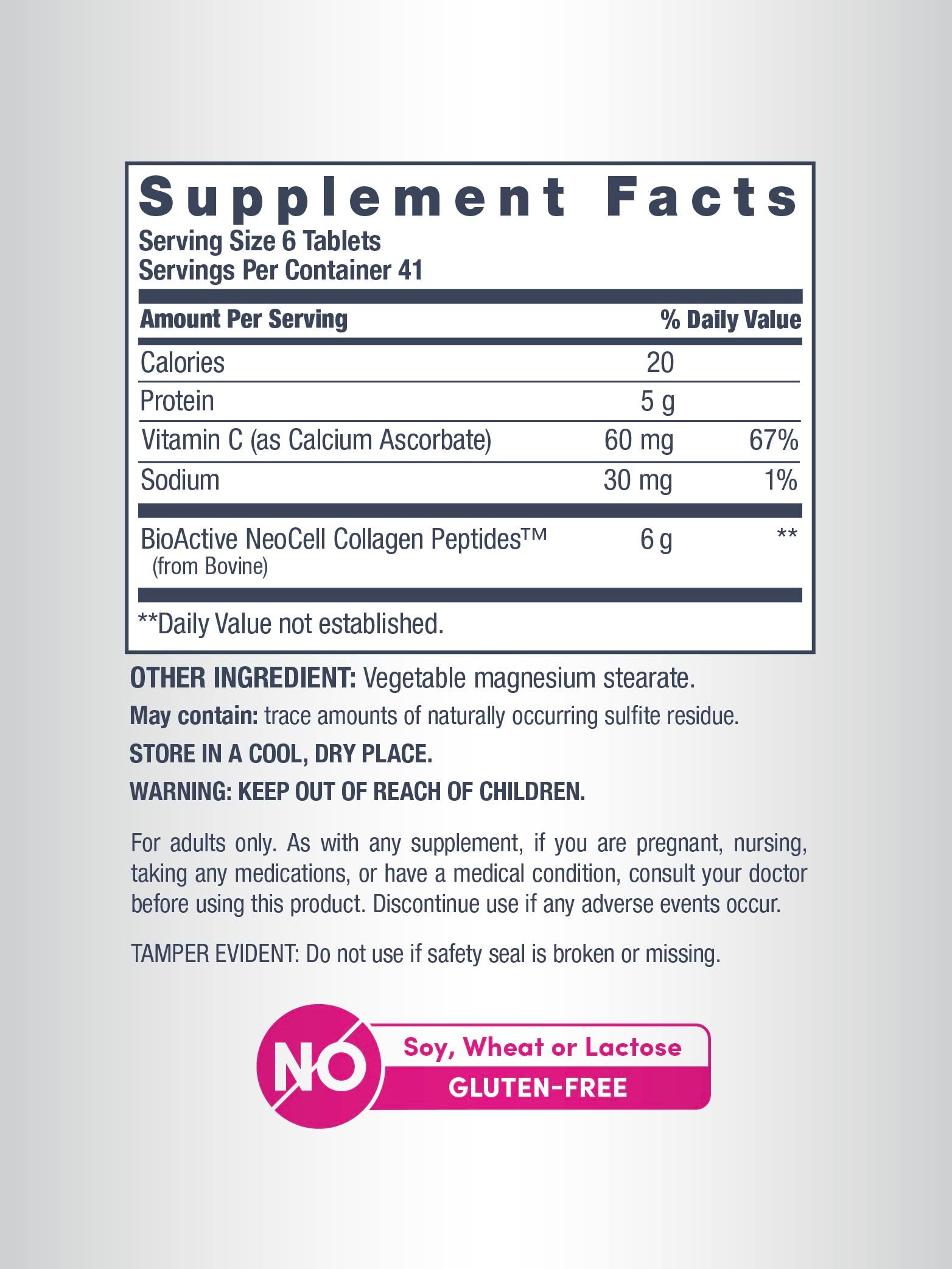 Supplement Fact Image