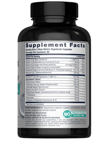 Glow Matrix Advanced Skin Hydrator, 90 Vegetarian Capsules - Image 7