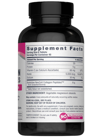 Weiderind-Kollagenpeptide + C & Biotin, 270 Tabletten - Image 8