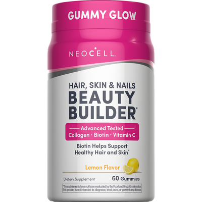 Beauty Builder Haar-, Haut- & Nagelgummis mit Zitronengeschmack, 60 leckere Gummis