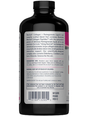 Collagen Liquid, 16 fl oz Pomegranate Flavor - Image 8