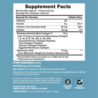 Multi Collagene Peptidi Bio-Avanzati, 22 oz (623 g) Polvere - Image 2