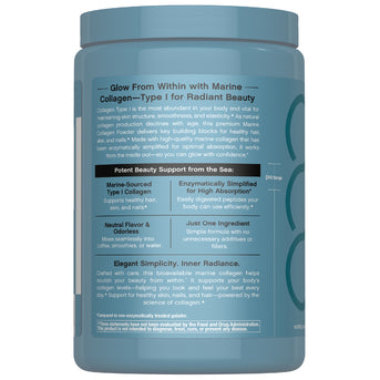 Marine Collagen Bio-Peptides, 8 oz (226 g) Powder - Image 10