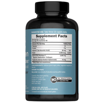 Marine Collagen Bio-Peptides Double Strength + Hyaluronic Acid, 180 Caplets - Image 8