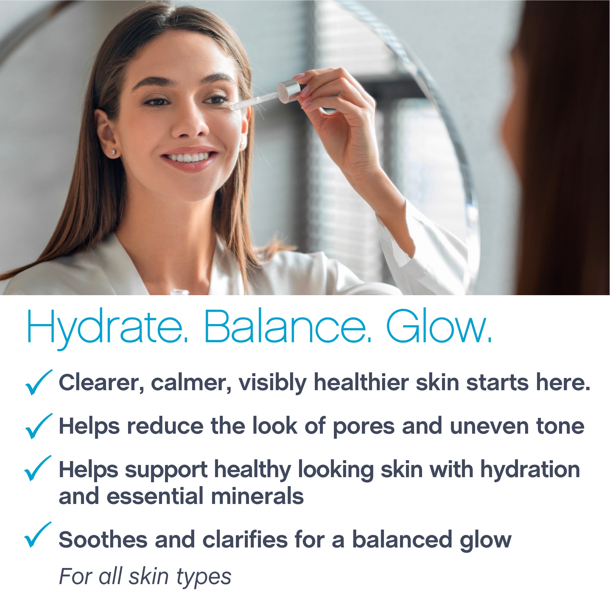 Niacinamide Hyaluronic Acid + Zinc Serum, 2 fl oz (59 mL) Dropper