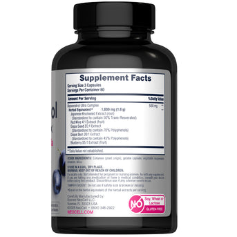 Resveratrol Ultra Complex, 200 Capsules - Image 8