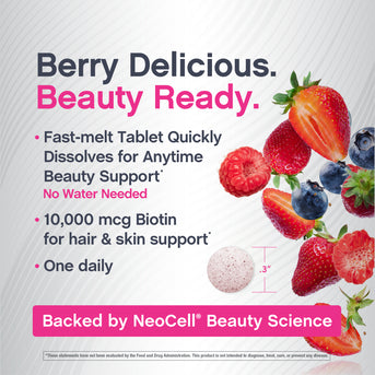 Biotina 10,000 MCG Disolución Rápida, 180 Tabletas de Disolución Rápida - Image 6