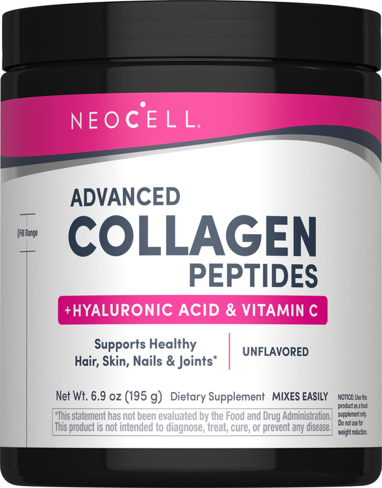Peptidi di Collagene Avanzati + Acido Ialuronico + C, 6,9 oz (195 g) di Polvere - Image 1