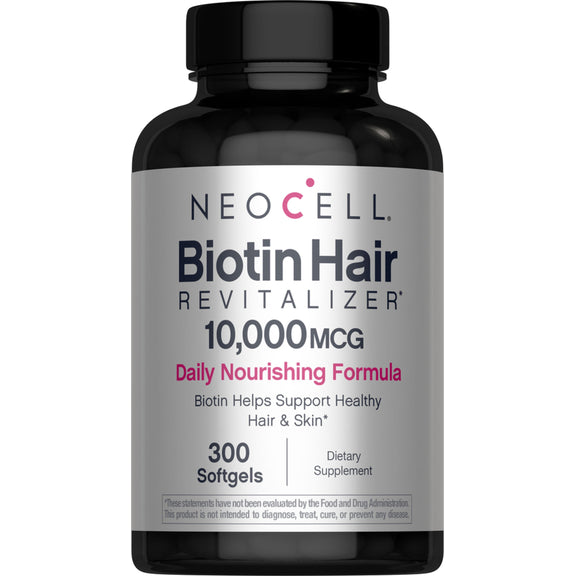 Biotin Haarrevitalisierer, 10.000 mcg, 300 Weichkapseln