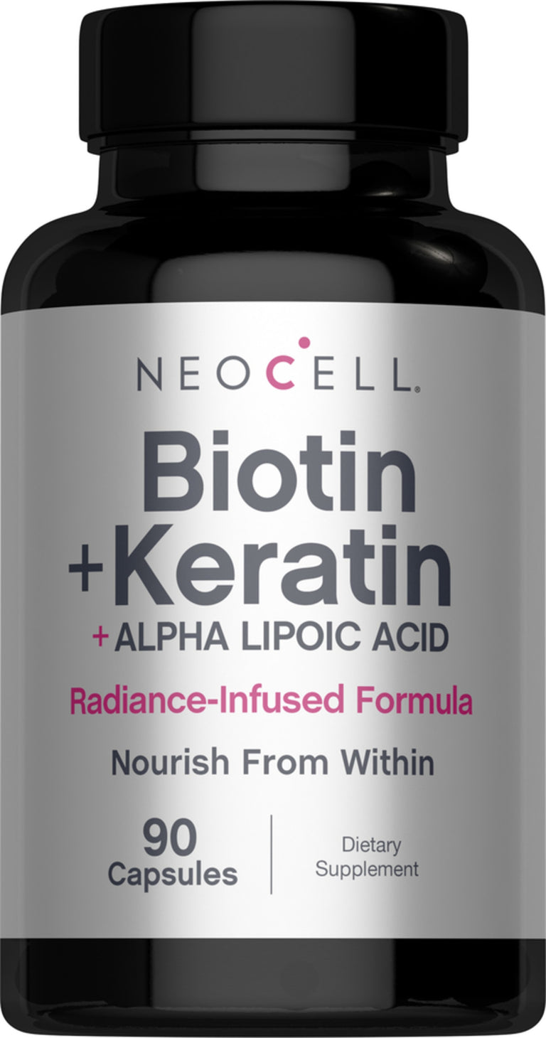 Biotin + Keratin & Alpha-Liponsäure, 90 Kapseln - Image 1