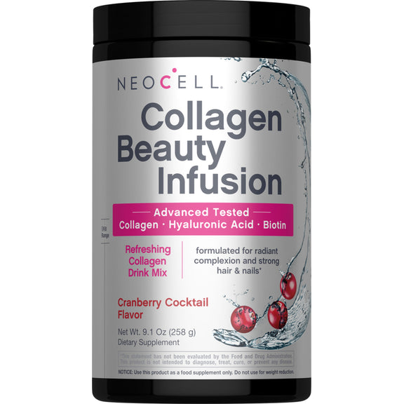 Collagen Beauty Infusion with Hyaluronic Acid + Biotin Cranberry Cocktail Flavor, 11.6 oz (330 g) Powder