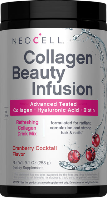 Collagen Beauty Infusion mit Hyaluronsäure + Biotin, Cranberry-Cocktail-Geschmack, 258 g Pulver - Image 1