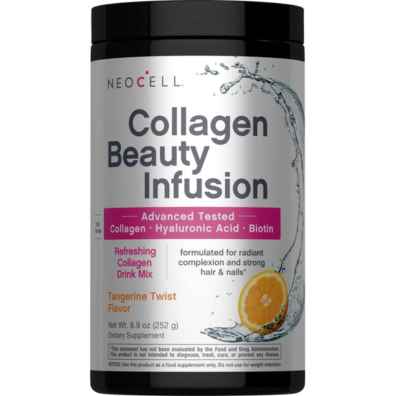 Collagen Beauty Infusion with Hyaluronic Acid + Biotin Tangerine Twist Flavor, 8.9 oz (252 g) Powder