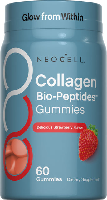 Collagen Bio-Peptide-Gummis Erdbeergeschmack, 60 leckere Gummis - Image 1