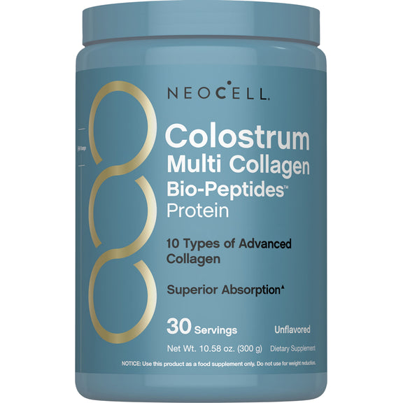 Colostrum Multi Collagen Bio-Peptides Protein Unflavored, 10.58 oz (300 g) Powder