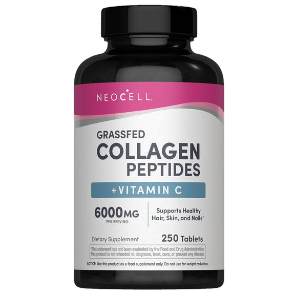 Grassfed Collagen Peptides + C, 6000 mg (per serving), 250 Caplets