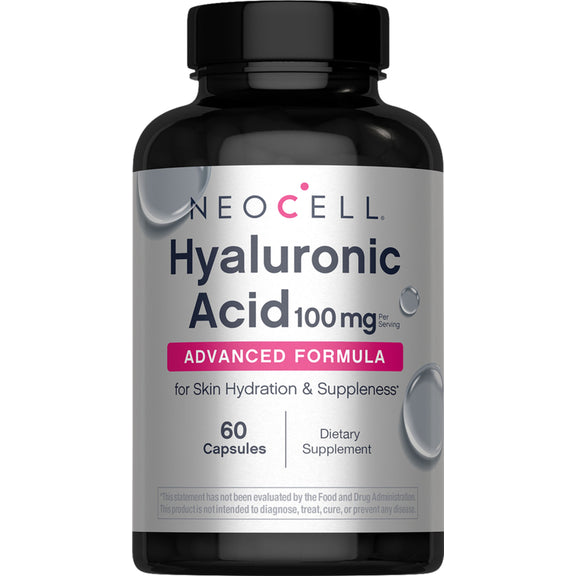 Ácido Hialurônico 100 mg, 60 Cápsulas Veganas
