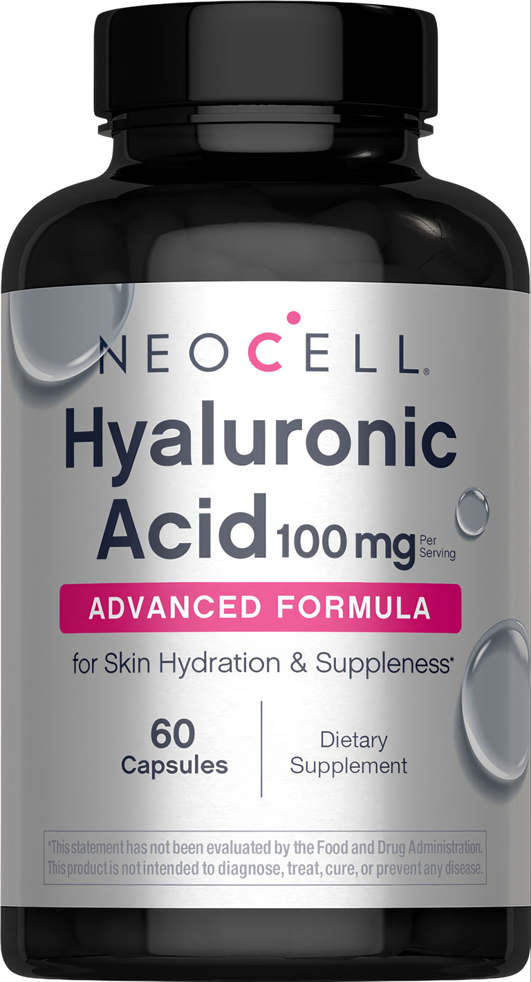 Hyaluronic Acid 100 mg, 60 Vegan Capsules - Image 1