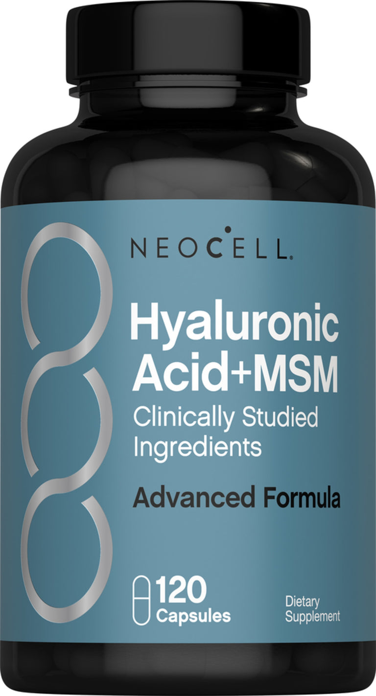Ácido Hialurônico + MSM, 120 Cápsulas - Image 1