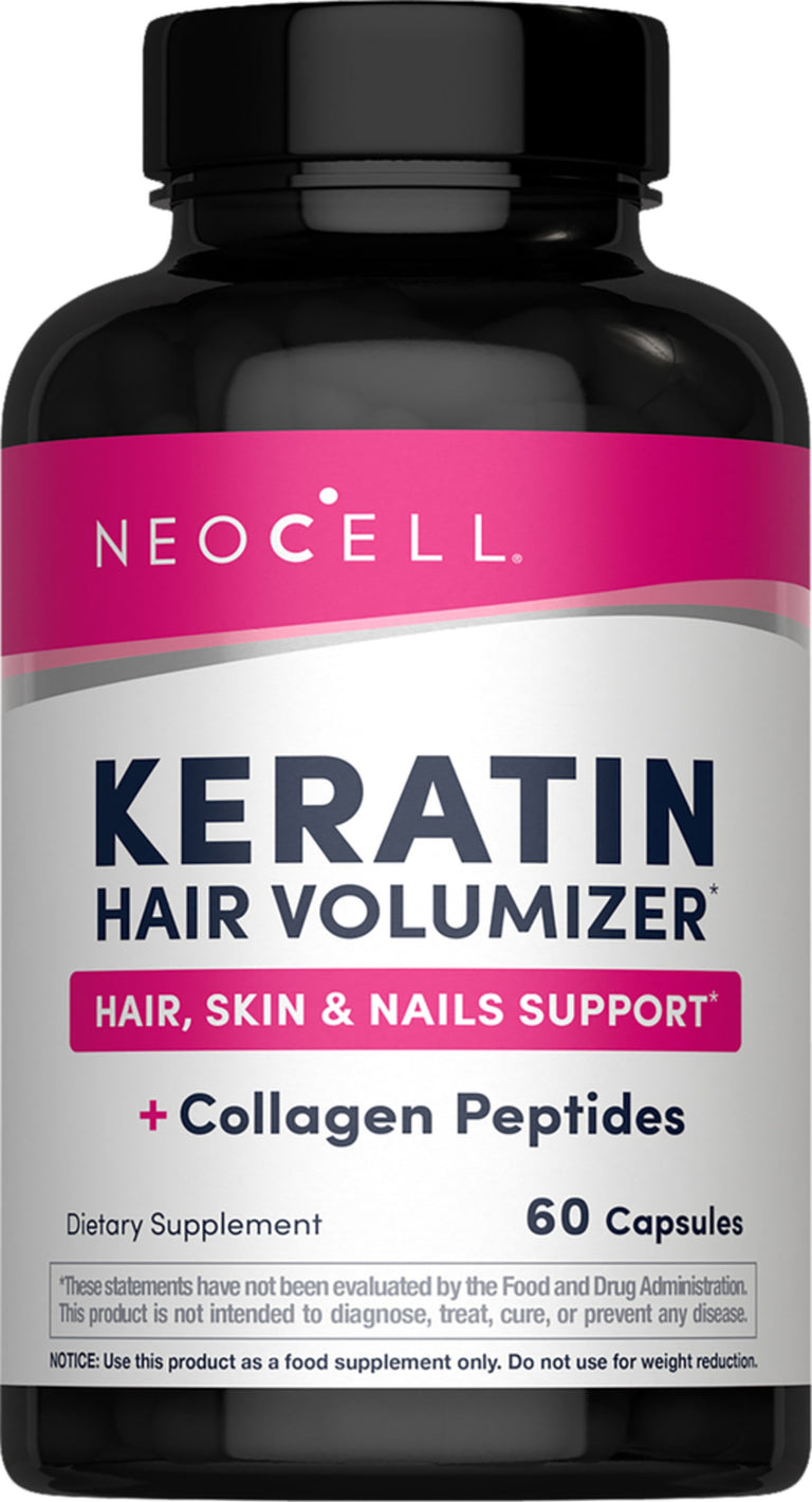Keratin Hair Volumizer, 60 Capsules - Image 1