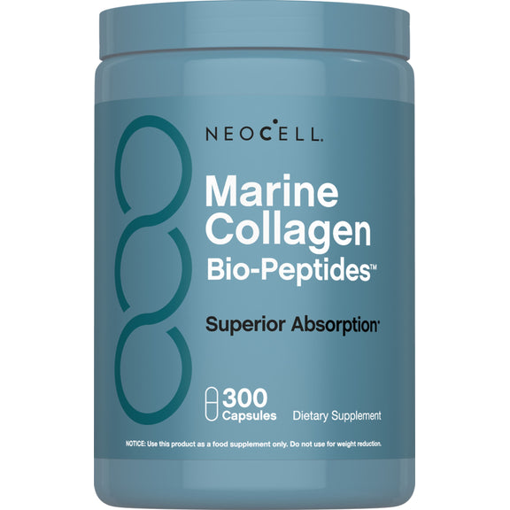 Marine Collagen Peptides + Hyaluronic Acid, 300 Fish Gelatin Capsules