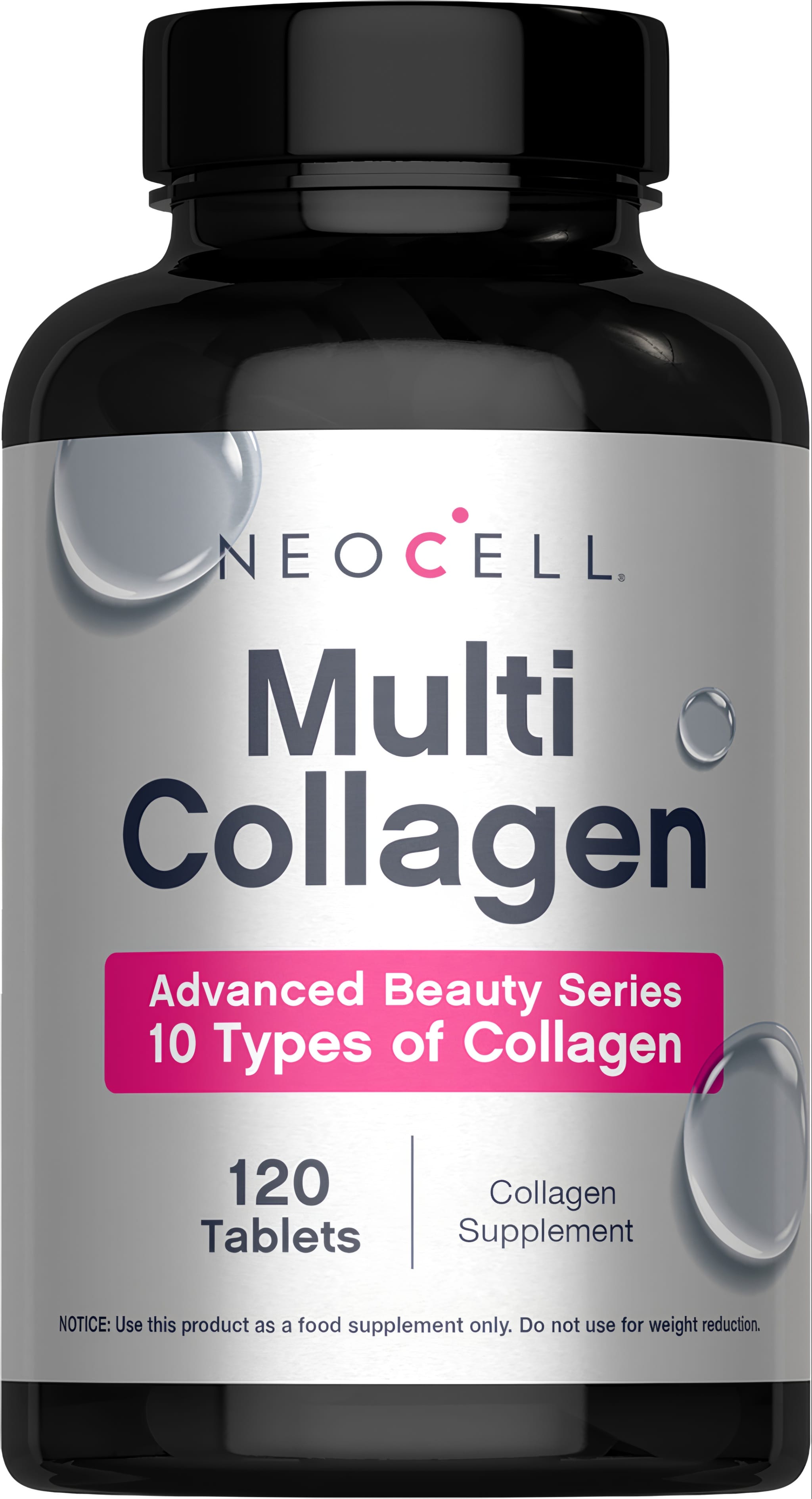 NEOCELL Multi Collagen, 10 types of collagen in 120 tablets, a beauty collagen supplement.