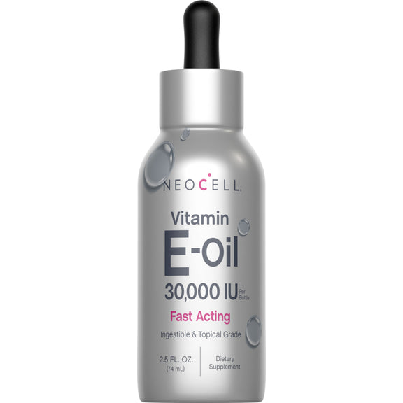 Vitamin E Oil Fast Acting, 30,000 IU, 2.5 fl oz (74 mL) Liquid