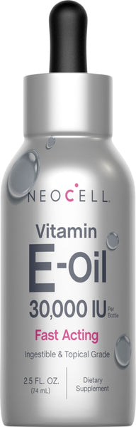 Vitamin E Oil Fast Acting, 30,000 IU, 2.5 fl oz (74 ml) Liquid